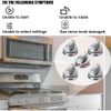 5 PCS Replacement Oven Knobs for LG Gas Range, LRG30355ST LRG30357ST Gas Stove