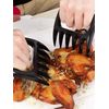 1pair Handheld Meat Shredder Tools – Easy Grip Claws for BBQ & Kitchen Use - NEW