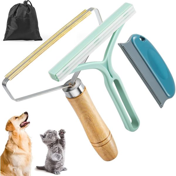 Pet Hair Remover 3 Pack, Eradicate Cleaning Pro Pet Hair Remover, Portable Reusa