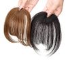 QIAOXI Bangs Wig, Human Hair, Point Wig, Women's Wig, Fully Hand-Planted, With Whorls, Thick, Partial Wig, Site Available, Hidden Gray Hair