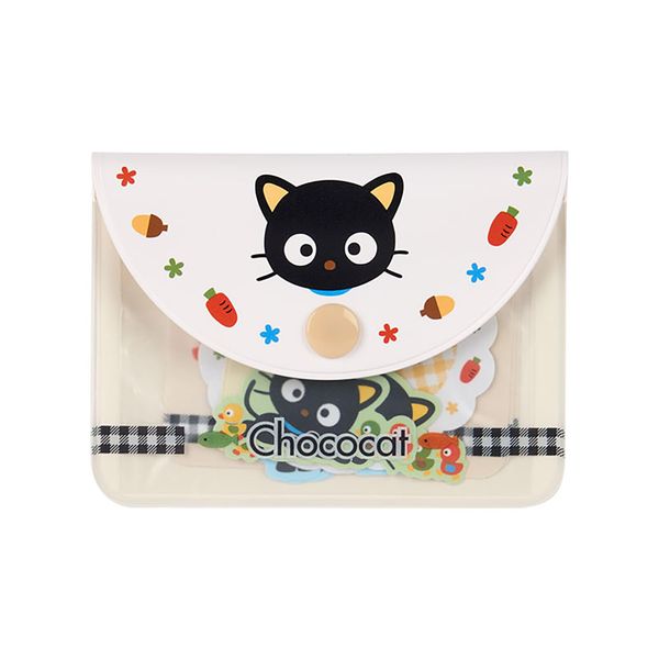 Sanrio 466565 Chocolate Cat Sticker & Case Set