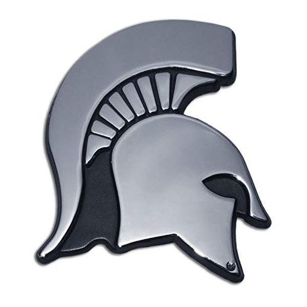 Michigan State MSU Spartans Metal Auto Emblem (Chrome)