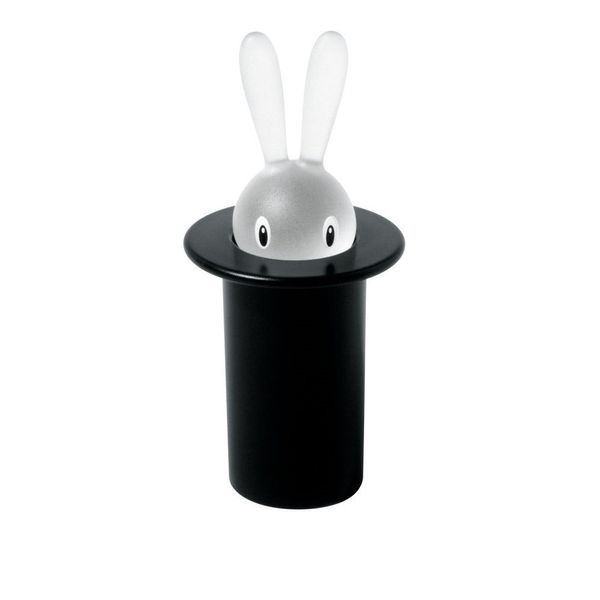 Alessi | Magic Bunny ASG16 B - Design Toothpick Holder in Thermoplastic Resin, Black