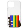 iPhone 12 mini Black Hand Nail Trans Pride Color Rainbow Flag Smartphone Case