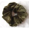 Olive Green Velvet Scrunchy - Regular