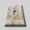 Decorative Light Switch Cover Plate by SnazzySwitch - Flower 'n' Pots - Single Toggle Wall Plate
