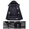 GEMYSE Women's Mountain Waterproof Ski Snow Jacket Winter Windproof Rain Jacket(Black，Large)