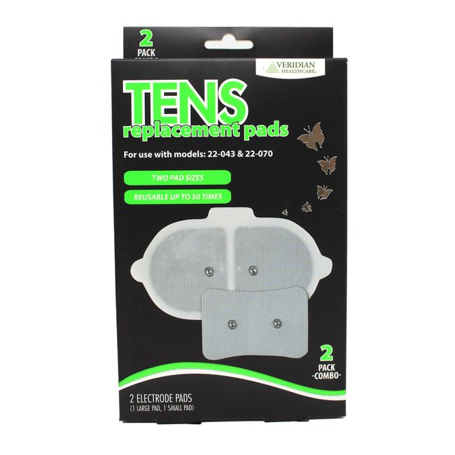 Veridian Wireless Tens Electrode Replacement Pads Combo (Pack of 2)