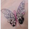 Restorative Ink Specialists RIS Breast Cancer Butterfly Temporary Tattoos, Medium