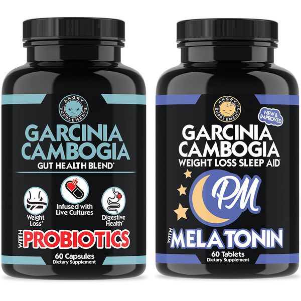 Garcinia with Probiotics and Garcinia Cambogia PM, 2 Pack