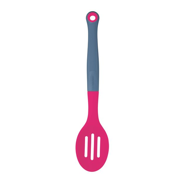 Colourworks Slotted Spoon, Silicone, Raspberry, 27 cm, Rasberry
