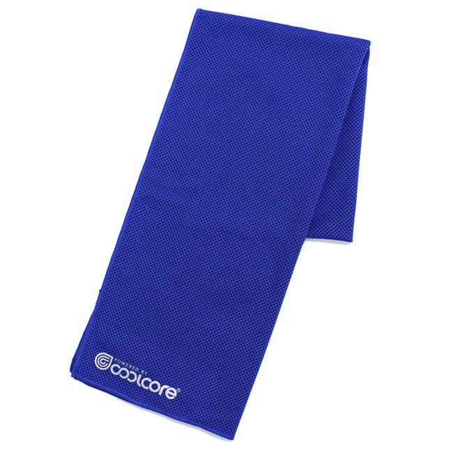 Coolcore Cooling Mechanism Sports Towel, Blue, 11.8 x 43.3 inches (30 x 110 cm)