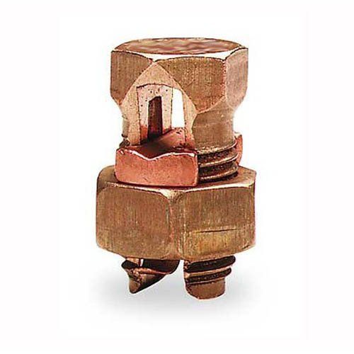 Split Bolt Connector SBC-8 Solderless Lug 8 Gauge 10 Pack Copper Electrical Lightning Protection Cable Ground, Wire Splice Adapter UL Clamp,