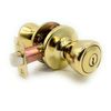 [2-PACK] Keyed Alike Entry Door Knob Lock Set, Polished Brass With 4 Keys