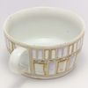 Hasamiyaki Soup Cup Tile Art Red