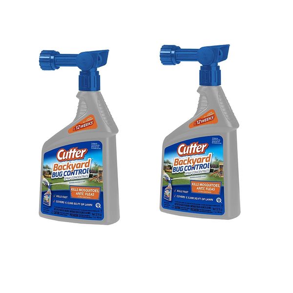 Cutter Backyard Bug Control Spray Concentrate (HG-61067) (32 fl oz) (2 Pack)