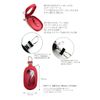 AWESOME Smart Key Case, Oval Clear Window, White