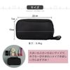 Rajjo Makeup Pouch, Double Layer, Pockets, Functional, Double Zipper, Makeup Pouch, Cosmetics, Storage, Small Storage, black/black