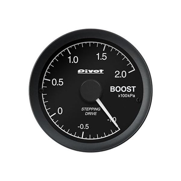 PIVOT Pivot LOB Boost Meter Link Gauge (White Lighting) OBD Connection Type