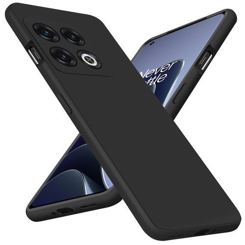 Bastmei Designed for OnePlus 10 Pro 5G Case, [Flexible TPU Silicone+Soft Interior] Minimalist Phone Cases, Camera Protection Shockproof Anti-Scratch Lightweight Matte Cover for OnePlus 10 Pro -Black