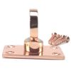 RopeServices UK 28mm Copper Bronze Decking Rope Eye Plate, Deck Post End Fixing Post Fitting