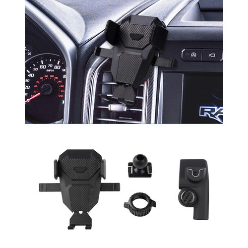 Karltys F150 Car Phone Holder for 2015-2020 Ford F-150 Accessories, Cell Phone Holder Air Vent Phone Mount for F-150, Never Blocking Hands Free Thick Case Friendly Holder for 4-7 Inch Phones