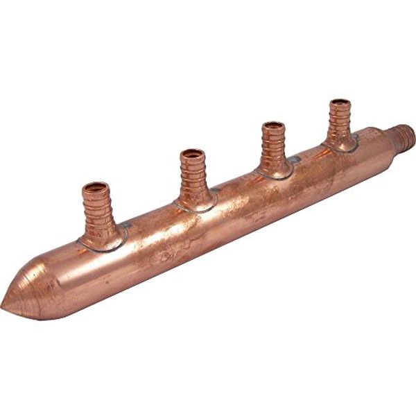 SharkBite 4 Port Closed Crimp Copper Multi-Port Tee, Plumbing Fittings, PEX Pipe, PE-RT, 22785