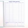Glover's Tennis Short Form Scorebook, 30 Matches