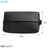 ENN LLC Genuine Leather Car Tissue Case Sun Visor Headrest Mountable (Black)