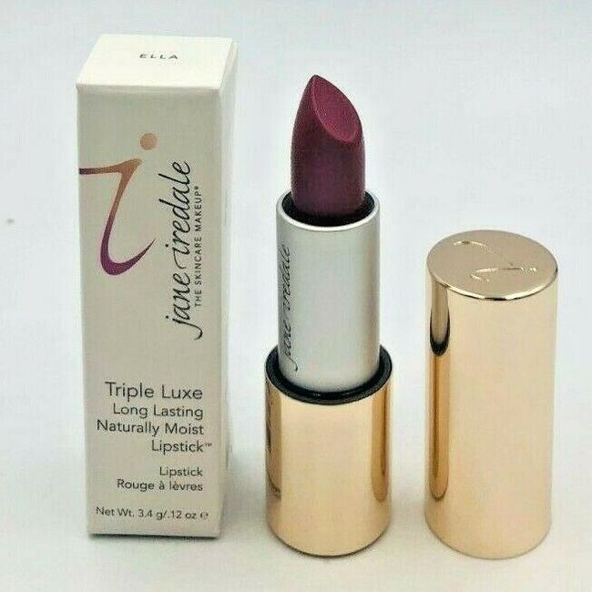 Jane Iredale Triple Luxe Long Lasting Naturally Moist Lipstick .12oz Ella NEW