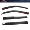 For 14-19 Toyota Highlander Window Visor Guard Shade PC Injectionw / Chrome Trim
