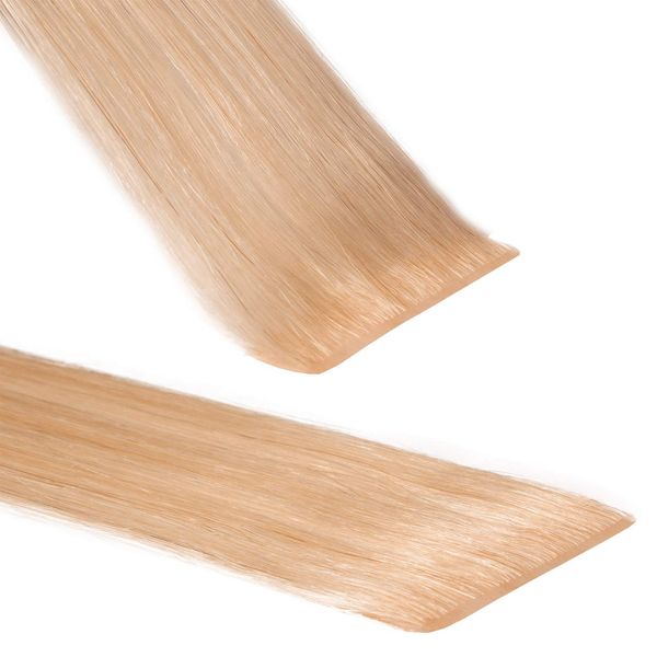 hair2heart Premium Invisible Tape Extensions Echthaar - 30 Tapes 60cm Haselnussblond