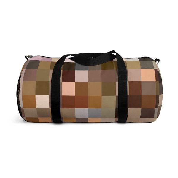 Duffel Bag, Carry on Luggage, Brown Multicolor - Large