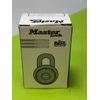 Master Lock Pad Lock  Combination    Silver w/ Black Face  (lot of 2)