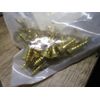 (50) #10-13 x 3/4" Flat Head Phillips Sharp Point Plain Finish Brass Wood Screws