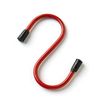 HARDWARE FOR YOU LTD 1 X Pack of 2 RED Plastic Coated S Hook