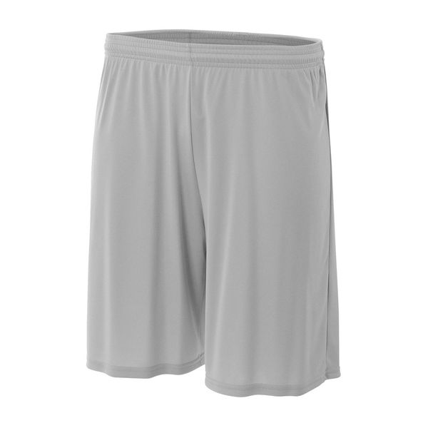 A4 Mens Cooling Performance Short, Medium, Silver