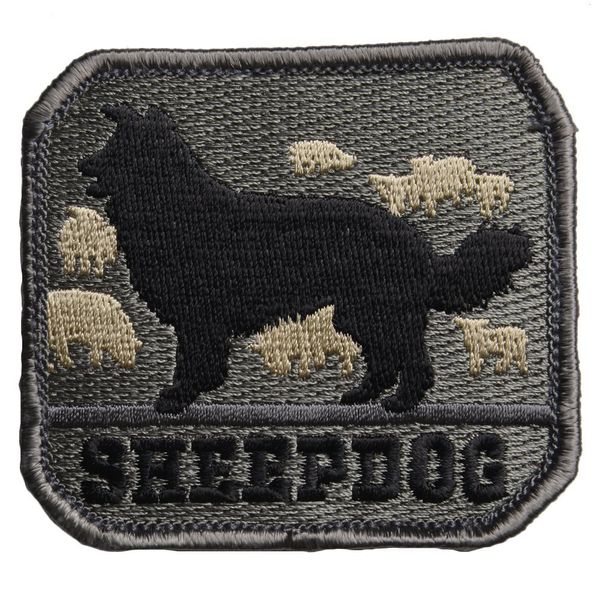 MIL-SPEC MONKEY Sheepdog Military Patch with Velcro ACU Dark