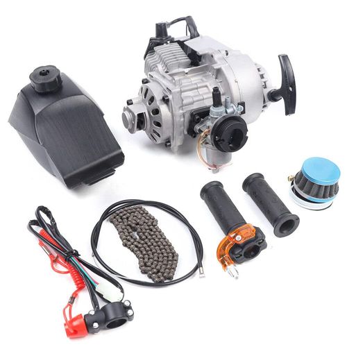 Dodoam 49CC 2-Stroke Engine Motor Kit Fit For Mini Dirt Bike Motor Pocket ATV Scooter Go Kart Forward Reverse Gearbox Kit