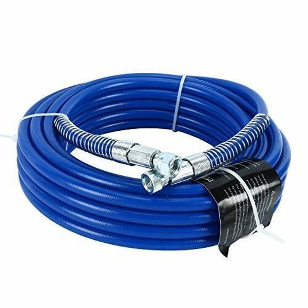 50ft x 1/4" Airless Paint Spray Hose Light Flexible Fiber Sprayer Tube 3600PSI