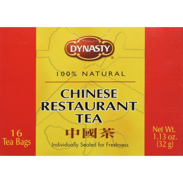 Dynasty 100% Natural Chinese Restaurant Tea Net Weight 1.13 oz. (32g) pack of 16 teabags