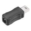 sourcing map Mini USB 5 Pin DIY Connector Type Mini B Male Plug with Plastic Shell 15pcs