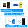 Mini ELM327 OBD2 Bluetooth Scanner - Car Diagnostic and Analyzer - OBD-II Diagnostic for Android, Windows, Linux, Car, Connector Interface