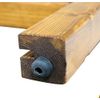 ValueChalk ABoard - Wooden Frame Chalkaboard, Hardboard BackPanel (Small, Hardware Only)
