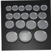HoitoDeals 10Pcs 28mm Plastic Round Coin Capsules, Coin Wallets Container Case for Coin Collection
