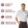 BLACK MOISTURE WICKING ''SECURITY'' GOLF SHIRT, Size Large