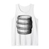 Wooden Barrel Costume Tank Top, White, S