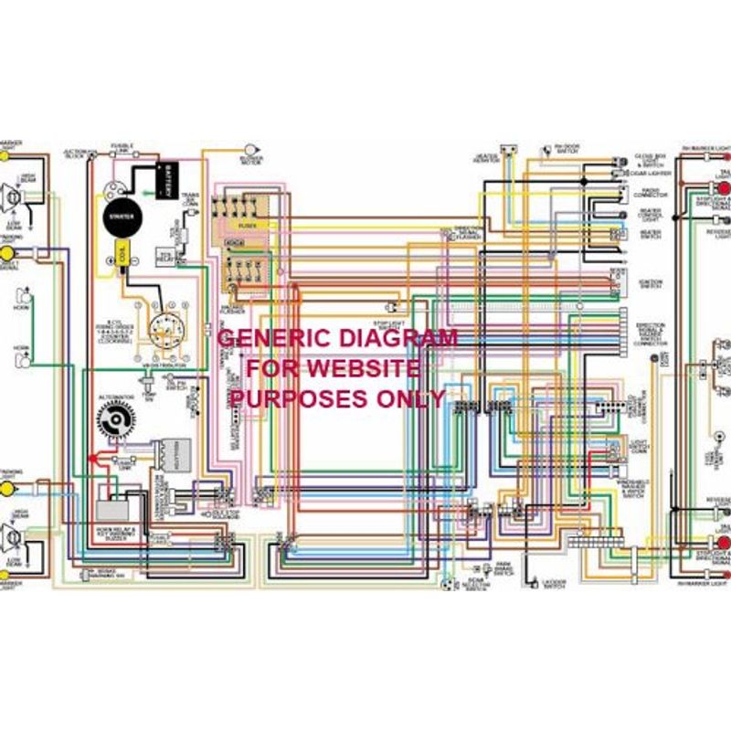 Classic Car Wiring Full Color Laminated Wiring Diagram Fits 1978 Jeep
