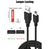 Drimoor 2 Pack 10ft PS3 Controller Charger Cable - Fast Mini USB Data Charging Cord for PS Move PlayStation 3 Wireless Controller, TI84 Plus CE, Digital Camera