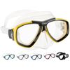 Cressi Focus Scuba Diving Optical Lenses Available Mask - Yellow